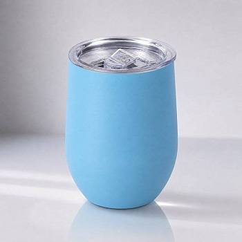 Термокружка Sense Gum, soft-touch, непротекаемая крышка, 370мл, голубой