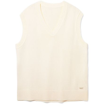 Жилет оверсайз унисекс Tad в сумке, молочно-белый, размер L/XL