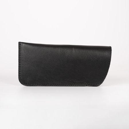 Футляр для очков кожаный черный Футляр для очков кожаный черный