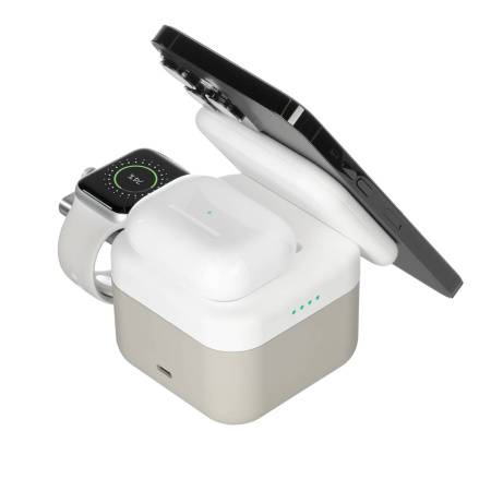 Беспроводная зарядная станция 3в1 15W, Cube Wireless Magnetic