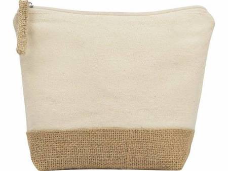 Косметичка "Jute" из хлопка и джута, натуральный