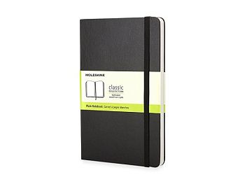 Записная книжка Moleskine Classic (нелинованный) в твердой обложке, Pocket (9x14см), черный
