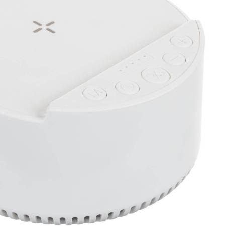 Bluetooth-колонка с беспроводной зарядкой relaxTime, белая