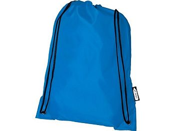 Рюкзак со шнурком Oriole из переработанного ПЭТ, process blue Рюкзак со шнурком Oriole из переработанного ПЭТ, process blue