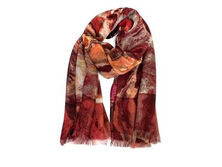Мужской шарф "Красный Оникс"