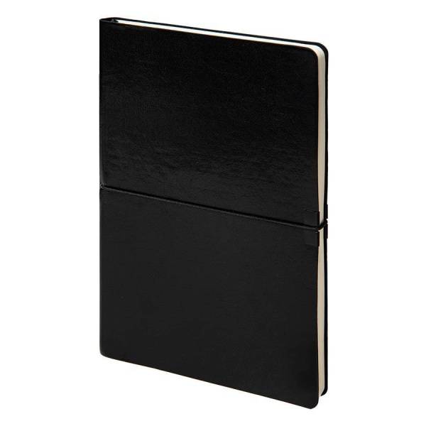 Ежедневник недатированный Save , A5, темно-синий,  рециклированная кожа, кремовый блок