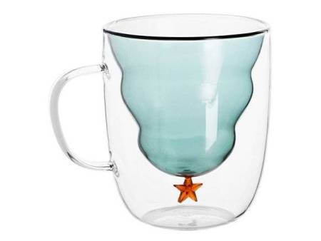 Кружка с двойными стенками с елочкой внутри "Winter Wonderland"