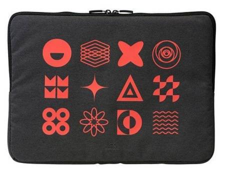 RIVACASE 7705 black ECO чехол для ноутбука 15.6" / 12 (термотрансфер)