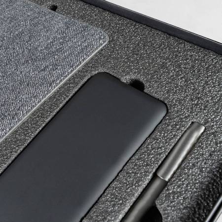 Набор подарочный  DENIM: ежедневник, ручка и power bank в коробке  с ложементом