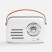 Bluetooth-колонка с радио Retronica, белая