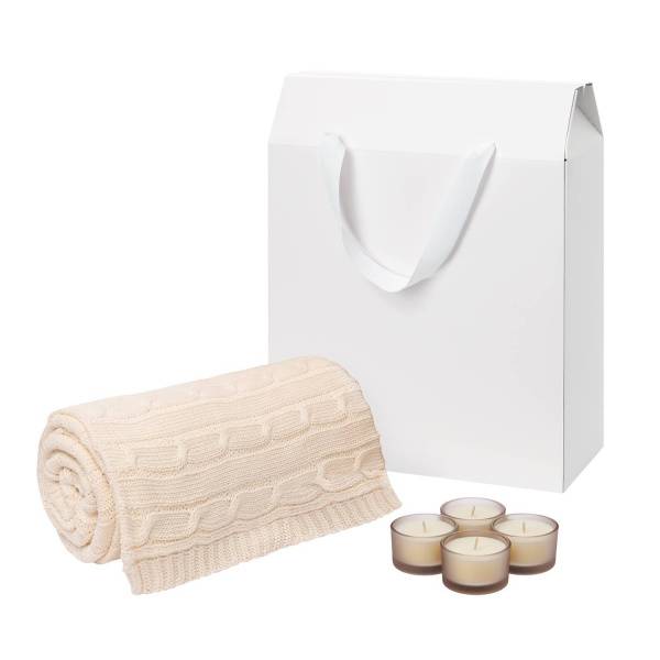 Подарочный набор Sento, Cella, бежевый (свечи