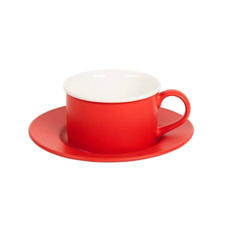 Чайная пара ICE CREAM, голубой с белым кантом, 200 мл