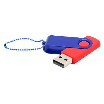 Флешка Designer To Go 2.0 USB 16Gb, красный/синий Флешка Designer To Go 2.0 USB 16Gb, красный/синий