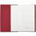 Бизнес-блокнот "BUSINESS", 140*210 мм, красный,  съемная обложка,  блок-линейка