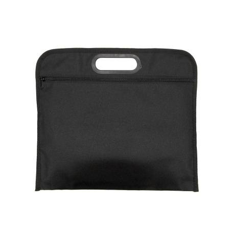 Сумка-чехол для документов "Letter", черный, 37х33 см, полиэстер, шелкография