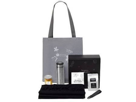 Подарочный набор «Re:f. Walk» с палантином, шопером и термосом