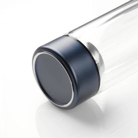 Бутылка стеклянная с двойными стенками, Aravia, 380 ml, синяя