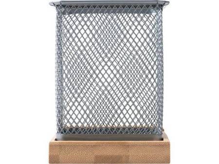 Подставка для ручек и телефона "Fika", натуральный/серый