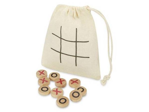 Деревянная игра в крестики-нолики в мешочке «Whorl» Деревянная игра в крестики-нолики в мешочке «Whorl»