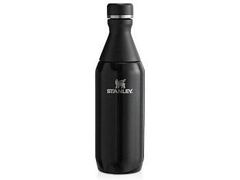 Бутылка для воды Stanley All Day Slim объемом 350 мл - черный глянцевый Бутылка для воды Stanley All Day Slim объемом 350 мл - черный глянцевый