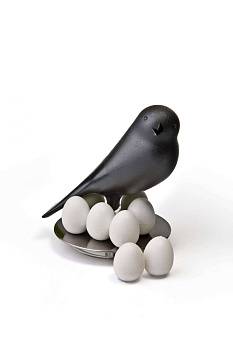 Набор магнитов Egg Sparrow, черный Набор магнитов Egg Sparrow, черный
