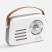Bluetooth-колонка с радио Retronica, белая