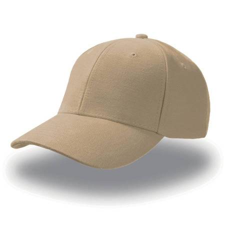 Бейсболка "PILOT", 6 клиньев, металлическая застежка, бежевый, 100% хлопок