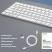 Беспроводная клавиатура Air Keyboard для MAC, Windows, 500 мАч, алюминий, белый, Deppa