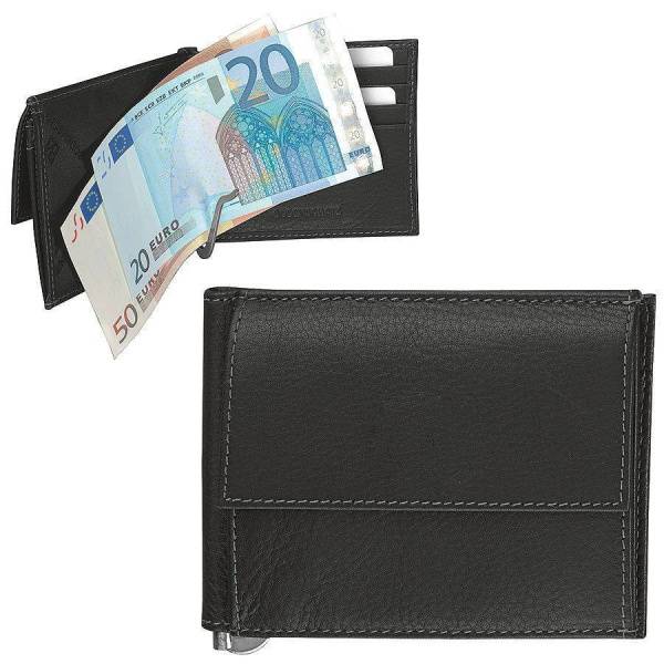 Портмоне с клипом для купюр   "Арко", 11 x 1 x 8,5 см, кожа