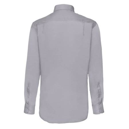 Рубашка "Long Sleeve Oxford Shirt", светло-серый_XL, 70% х/б, 30% п/э, 135 г/м2