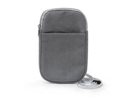 Сумка для мобильного телефона BUSNIX из вельветовой ткани, серый