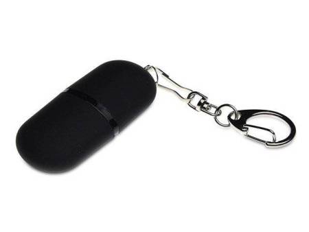 USB 2.0- флешка «Goutte Soft-touch» на 512 Мбайт каплевидной формы