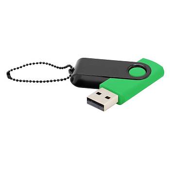 Флешка Designer To Go 2.0 USB 16Gb, зеленый/черный Флешка Designer To Go 2.0 USB 16Gb, зеленый/черный