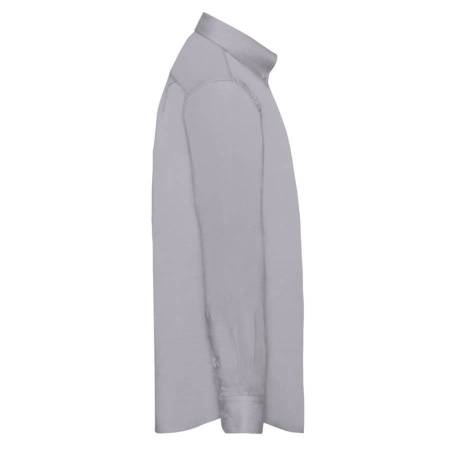 Рубашка "Long Sleeve Oxford Shirt", светло-серый_XL, 70% х/б, 30% п/э, 135 г/м2