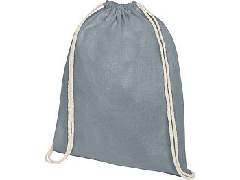 Рюкзак со шнурком Tenes из хлопка плотностью 140 г/м², серый Рюкзак со шнурком Tenes из хлопка плотностью 140 г/м², серый