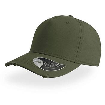 Бейсболка "CARGO", 5 клиньев, оливковый, 100% хлопок, плотность 280 г/м2, металлическая застежка