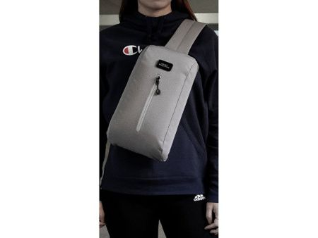 Сумка на одно  плечо, серый