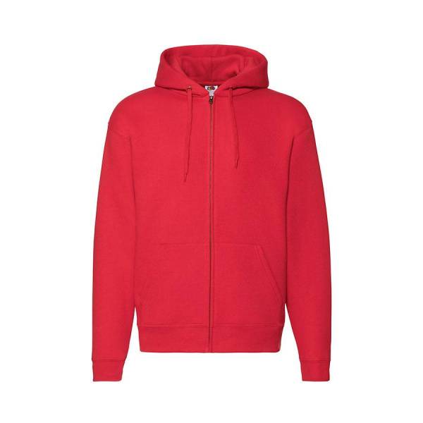 Толстовка "PREMIUM HOODED SWEAT JACKET", бордовый_L, 70% х/б, 30% п/э