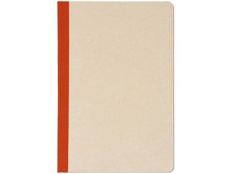 Блокнот А5 из переработанного тростника и RPET "Adiantum", 80 листов, гибкая обложка, красный