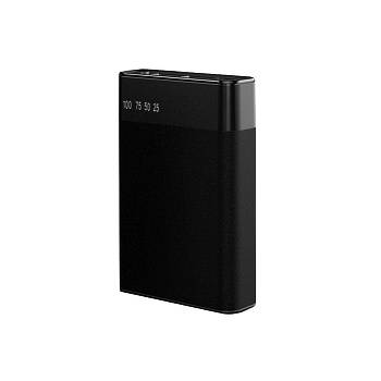 Внешний аккумулятор в металлическом корпусе Apria, 10000 mAh, черный Внешний аккумулятор в металлическом корпусе Apria, 10000 mAh, черный