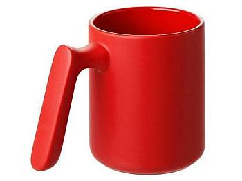 Кружка матовая с прямой ручкой "Axio", 360 мл, красный