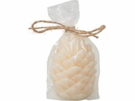 Свеча "Шишка", молочный