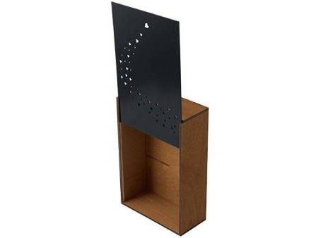 Подарочная коробка из фанеры Constellation 330х220х100 мм, фанера 6 мм, крышка на выдвижных пазах черная ЛХДФ 3 мм, бечевка Подарочная коробка из фанеры Constellation 330х220х100 мм, фанера 6 мм, крышка на выдвижных пазах черная ЛХДФ 3 мм, бечевка