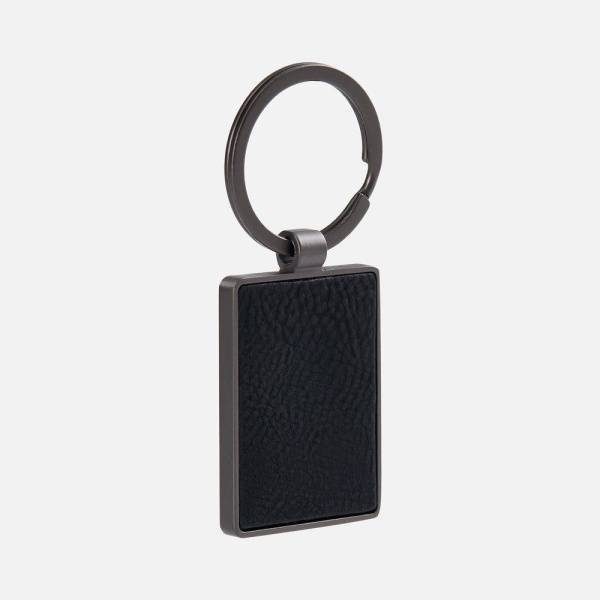 Брелок Gun Metal Leather Rectangle Брелок Gun Metal Leather Rectangle