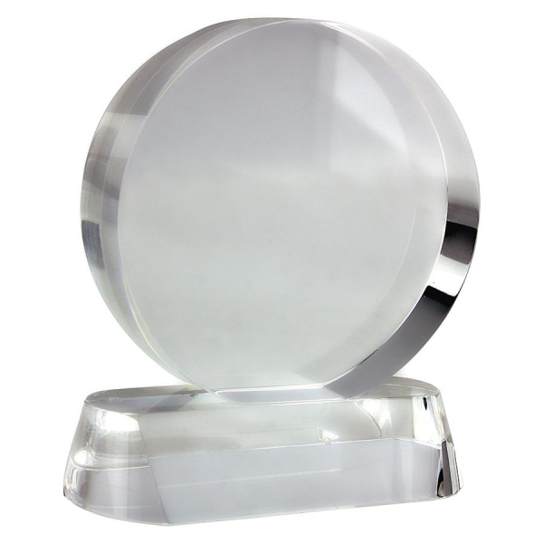 Стела  "Круг", прозрачный, 8,9х3,9х10 см, D=8 см, стекло
