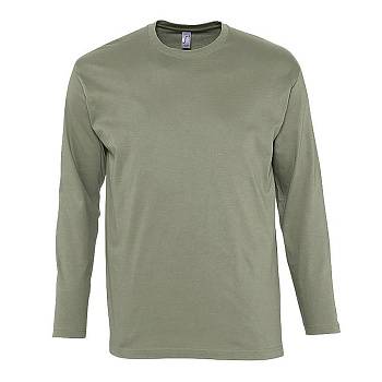 Футболка мужская с длинным рукавом MONARCH, хаки, 4XL, 100% хлопок, 150 г/м2 Футболка мужская с длинным рукавом MONARCH, хаки, 4XL, 100% хлопок, 150 г/м2