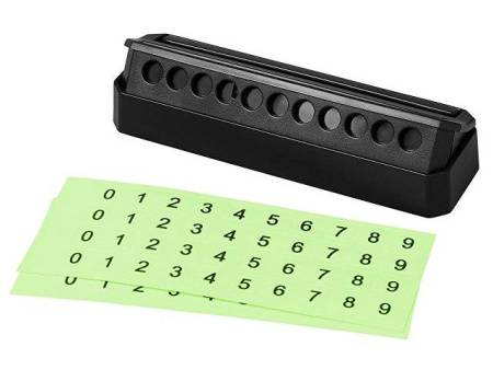 Табличка «Tempark» с номером телефона для временной парковки с подсветкой, черный