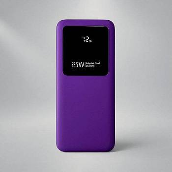 Внешний аккумулятор Kris soft touch, 10000mAh (Фиолетовый)