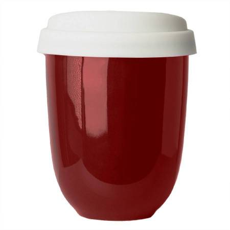 Стакан CAPSULA с крышкой, белый, 250мл, D=8,8см,H=10,5см