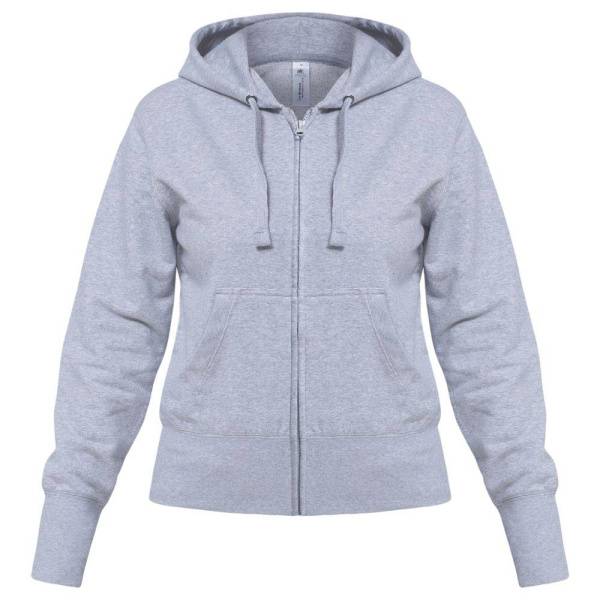Толстовка женская Hooded Full Zip белая